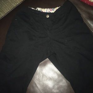 K.O.I cargo capri black scrub pants
